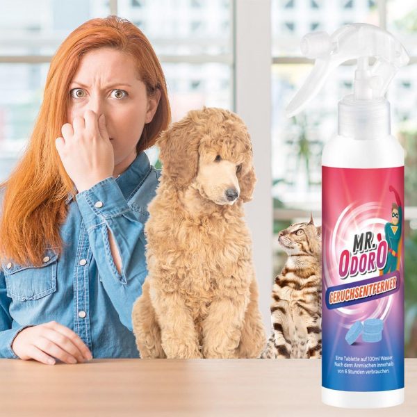 Mr. Odoro – Geruchsentferner - Gegen Gerüche von Katzen- und Hundeurin sowie Erbrochenem