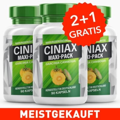 Ciniax Maxi-Pack - 2+1 GRATIS - Kurbelt Stoffwechsel & Fettverbrennung an