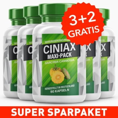 Ciniax Maxi-Pack - 3+2 GRATIS - Hemmt Appetit & Hungergefühl