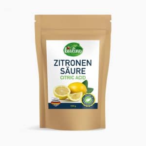 biolino Zitronensäure Zitronensäurepulver, Glutenfrei, Vegan