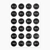 Adventskalender zum Befüllen - Stickerbogen im Mathematik Design
