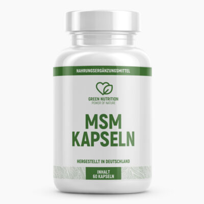 GREEN NUTRITION MSM Kapseln (60 Kapseln) | Supplement in Kapselform - Inhalt: 60 Kapseln - Reicht für 60 Tage - Dosierung: 700 mg pro Kapsel