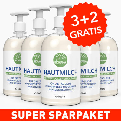 BIOVANA Hautmilch 3+2 GRATIS Mit wertvoller Linolsäure