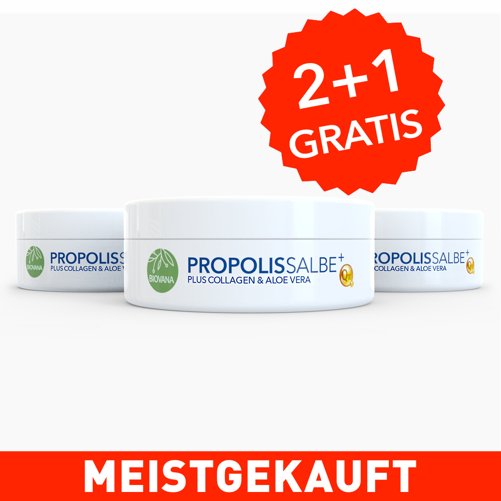 BIOVANA Propolissalbe PLUS 2+1 GRATIS- Mit hochwertigem Propolis Extrakt
