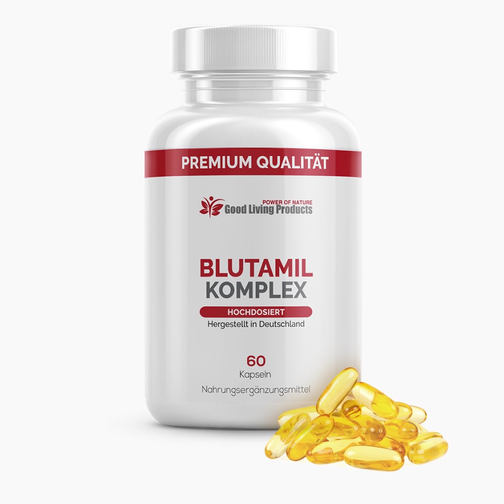 Blutamil Komplex – Reich an Omega-3-Fettsäuren und Vitamin E.