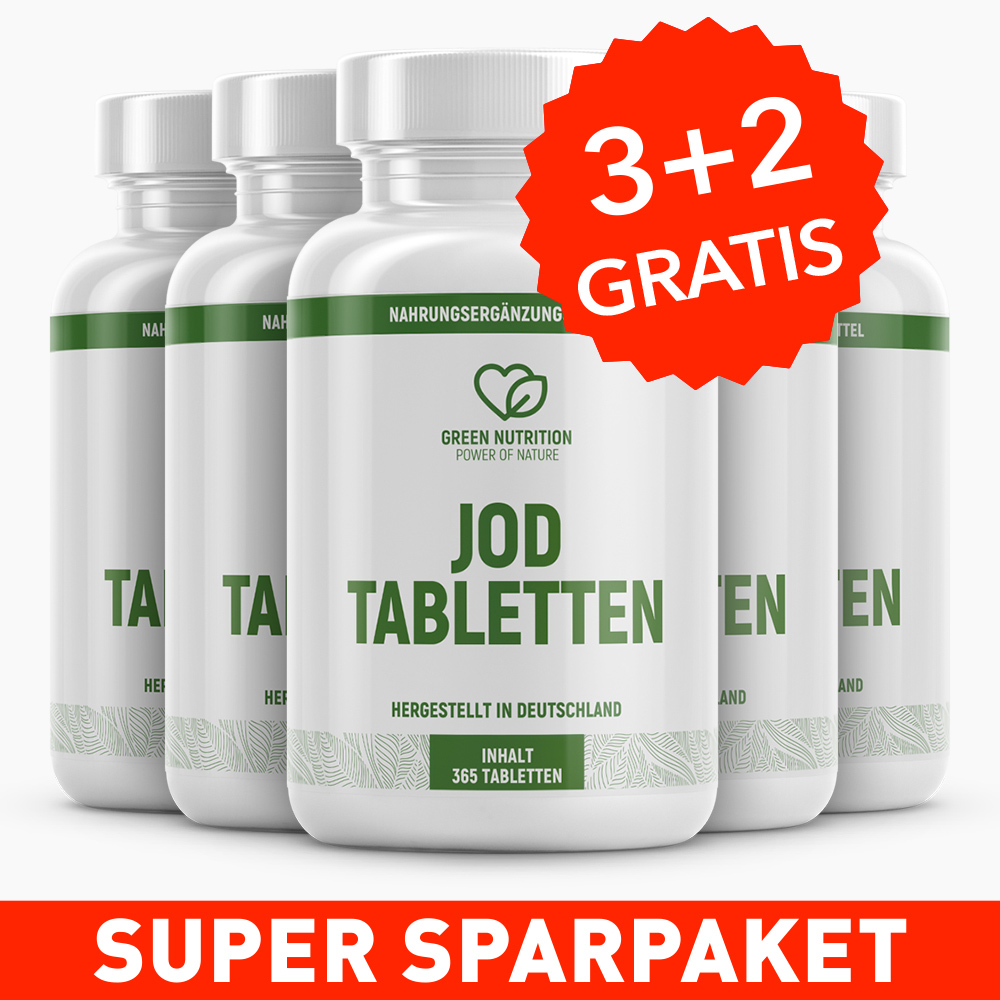 Green Nutrition Jod Tabletten - 150 µg Jod pro Tablette