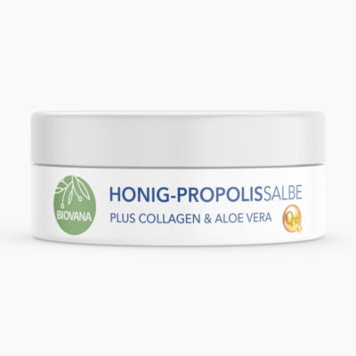 BIOVANA Honig-Propolissalbe Plus Collagen & Aloe Vera - Reichhaltige Creme zur täglichen Pflege