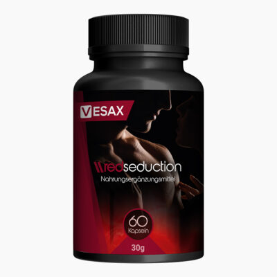 VESAX red seduction (60 Kapseln) | Supplement mit Maca, Citrullin & Arginin - Für aktive Männer - Made in Germany