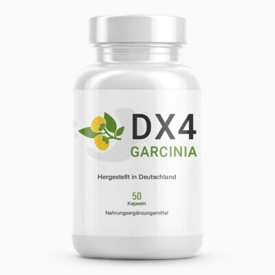 DX4 Garcinia (50 Kapseln) | Supplement mit Garcinia Cambogia - Geeignet für eine geplante Gewichtsreduktion - Gute Verträglichkeit