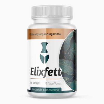 Elixfett (90 Kapseln) | Supplement zur Gewichtsreduzierung - Mit natürlichen Zutaten - Frei von Gluten & Laktose - 45 Tage Vorrat
