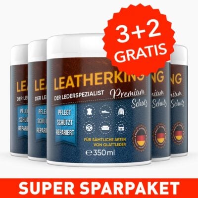 Leatherking 3+2 GRATIS - Kleinere Risse und Kratzer lassen sich behandeln.