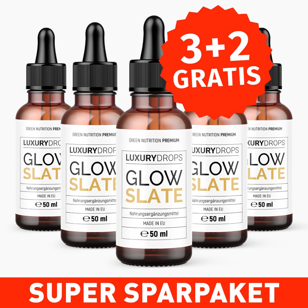 Glow Slate Luxury Drops 3+2 Gratis - Glutenfrei & laktosefrei