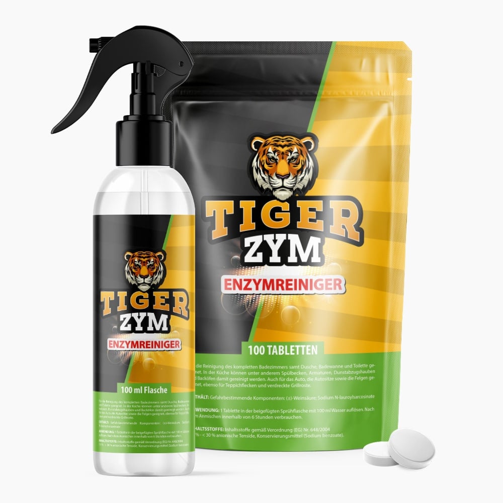 TigerZym Enzymreiniger Set (100 Tabletten + Flasche) – baaboo –
