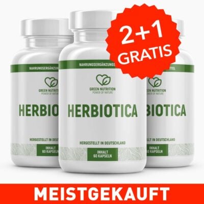 Green Nutrition Herbiotica - 2+1 Gratis - Nach alter Naturheilkunde-Rezeptur