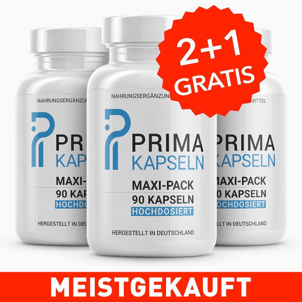 PRIMA KAPSELN - MAXI-PACK (90 Kapseln) 2+1 GRATIS - Einnahme geeignet für eine erfolgreiche Diät