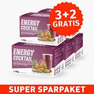ENERGY COCKTAIL (30 Portionsbeutel) 3+2 GRATIS - Geschmack: Brombeer-Orange