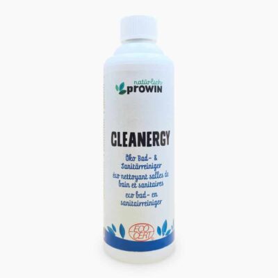 proWIN Cleanergy Bad & Sanitärreiniger (500 ml) | Kraftvolles & ökologisches Reinigungskonzentrat - Materialschonende Formel - Mit frischen Minz-Duft