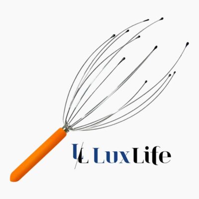 LuxLife Kopfspinne Premium Kopfmassage | Kopfkrauler für pure Entspannung - Mit angenehmen Wohlfühlnoppen - Verschieden lange Massagearme