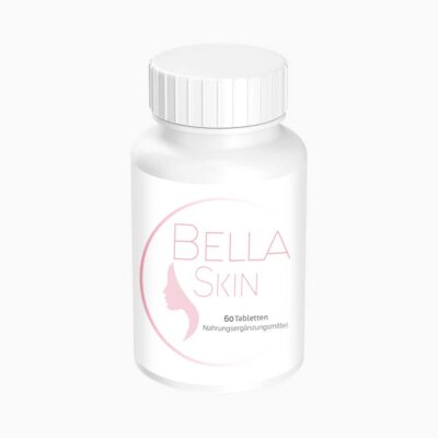 BELLA SKIN (60 Kapseln, 28,3 g) | Nahrungsergänzungsmittel - Bei unreiner Haut & Pickeln - Enthält viele wichtige Vitamine, Mineralstoffe, Spurenelemente & Aminosäuren