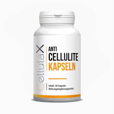 CellulaX (30 Kapseln, 22g) | Unterstützt Haut & Bindegewebe - Gegen Dehnungsstreifen & Orangenhaut - Für schöne Beine