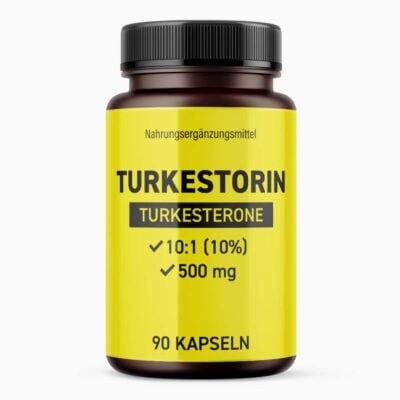 TURKESTORIN (90 St.) | Hochwertige Turkesterone Kapseln - Für mehr Biss & Leistung beim Sport - 500 mg pro Dosis
