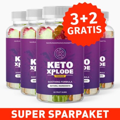 KETOXPLODE Premium Fruchtgummis 3+2 GRATIS - Reich an natürlichen Zutaten