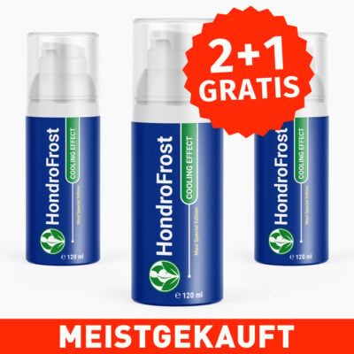HondroFrost (120 ml) 2+1 GRATIS - Mit Menthol, Rosewater und Eucalyptus Globulus Leaf Oil