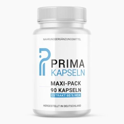 PRIMA KAPSELN MAXI-PACK (90 Stück) | Geeignet für Gewichtsreduktion - Reich an pflanzlichen Inhaltsstoffen - Made in Germany