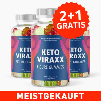 KETO VIRAXX Figure Gummies (60 Stück) 2+1 GRATIS - Unterstützt beim Erreichen & Halten der Ketose