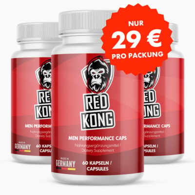 RED KONG Performance Caps (3 Stück) – Für mehr Spaß & Leidenschaft zu Zweit