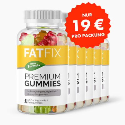 FATFIX Premium Gummies - 6 Stück - Mit innovativer Vittal SL Blend Formel