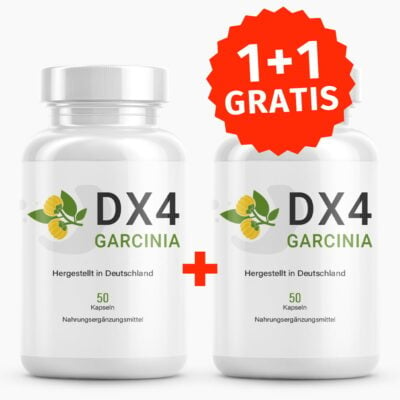 DX4 Garcinia (50 Kapseln) 1+1 GRATIS - Nahrungsergänzungsmittel mit Garcinia Cambogia