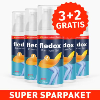 fledox Premium Gel 3+2 GRATIS - Reich an natürlichen Inhaltsstoffen