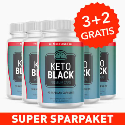 KETO BLACK (90 Kapseln) 3+2 GRATS - Für Frauen & Männer
