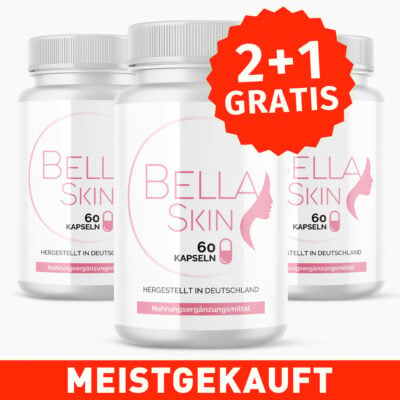 BELLA SKIN (60 Kapseln) 2+1 GRATIS - Einnahme geeignet bei unreiner und/oder pickeliger Haut