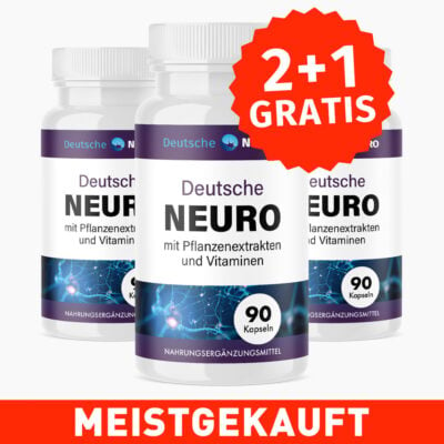 Deutsche NEURO Kapseln (90 Stück) 2+1 GRATIS - Die neue, verbesserter Formel