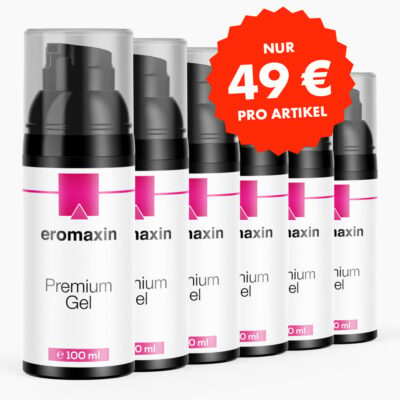 Eromaxin Premium Gel (100 ml) - 6 Stk. - Unter anderem mit L-Arginin & Aloe Vera