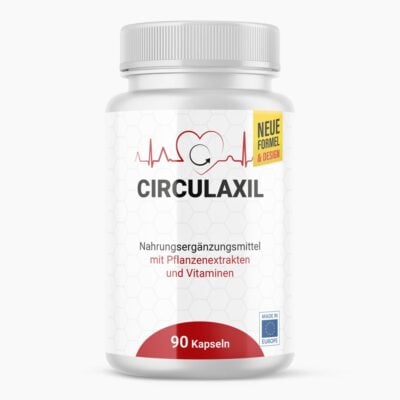 CIRCULAXIL (90 Kapseln) | Natürliches Nahrungsergänzungsmittel - Wertvolle Pflanzenextrakte & Vitamine - Im 3 Monatsvorrat