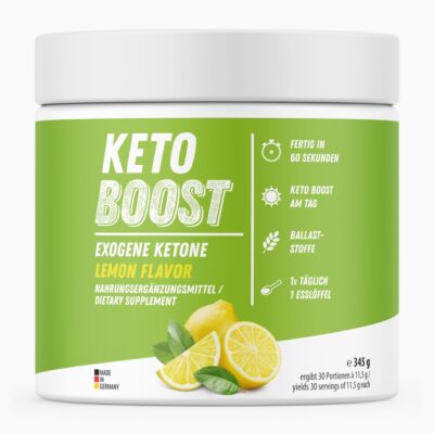 KETO BOOST – Exogene Ketone Pulver (345 g) | Erleichtert ketogene Ernährung & Ketose - Mehr Fettverbrennung - Mehr Appetitkontrolle - Made in Germany