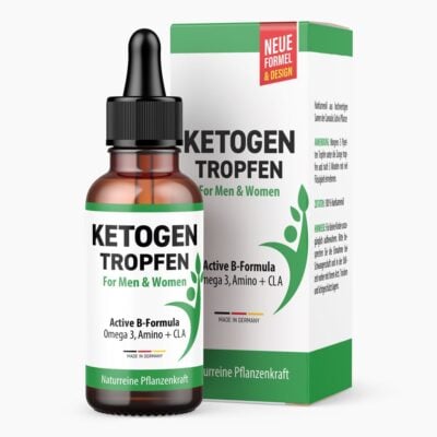 Ketogen Tropfen (10 ml) | Hochwertige Keto Tropfen - Für Gewichtsreduktion durch Ketose - Unterstützt die Fettverbrennung - Reich an Omega 3 und Omega 6 Fettsäuren