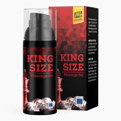 KingSize Gel (100 ml) | Potenzmittel für aktive Männer | für mehr Spaß und Ausdauer | Penisvergrößerung | mit L-Arginin