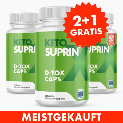 KETOSUPRIN D-Tox (90 Kapseln) 2+1 GRATIS - Reich an pflanzlichen Extrakten & Vitaminen