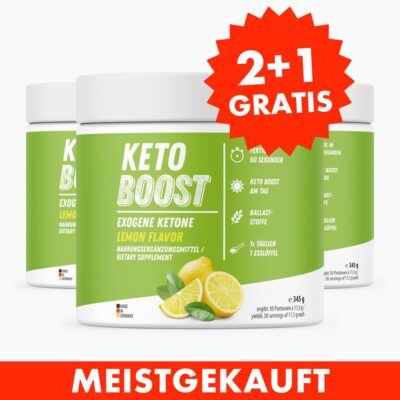 KETO BOOST – Exogene Ketone Pulver (345 g) 2+1 GRATIS - Vorteile der Ketose nutzen, ohne Stress