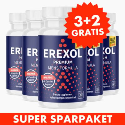 EREXOL (Maxi-Pack 60 Kapseln) 3+2 GRATIS - Speziell für Männer entwickelt