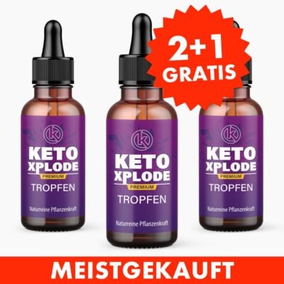 Ketoxplode Tropfen (10 ml) 2+1 GRATIS - Unterstützt bei der Erreichung der Ketose