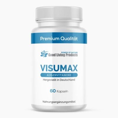 VISUMAX Augenvitamine (60 Kapseln, 30g) | Nahrungsergänzungsmittel mit Vitamin B - Kinderleichte Einnahme & Dosierung - Made in Germany