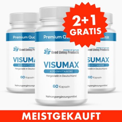 Visumax Augenvitamine 2+1 GRATIS - Mit Vitamin B, Tagetes Extrakt