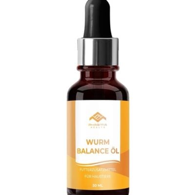 Wurm Balance Öl (50 ml) | Natürliche Wurmkur – Mit natürlichen Ölen – Für Hund, Katze, Kleintiere und mehr