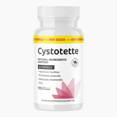 Cystotette Kapseln (90 St.) | Unterstützung bei Blasenschwäche - Mit natürlicher Zutatenkombination – Im praktischen 3-Monatsvorrat