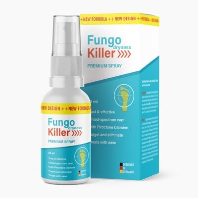 Fungo dryness Killer Premium Spray (50 ml) | Pflegespray für Fuß & Nagel - Mit hochwertigen Zutaten – Neue Formel